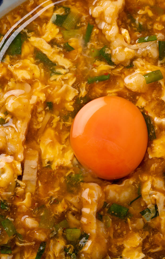 麺卵乗せ